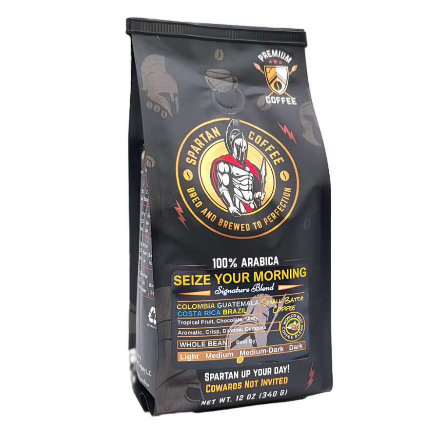 Spartan Coffee Signature Blend Seize Your Morning Coffee 100% Arabica Medium Roast Boston, MA