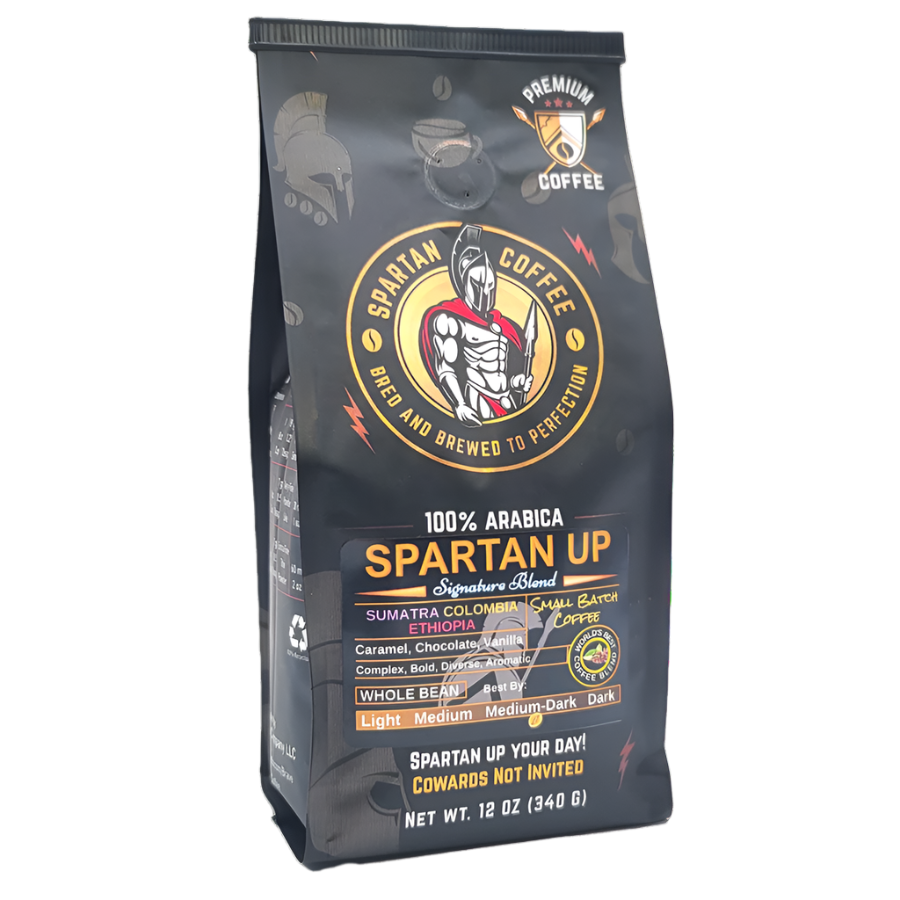 Spartan Coffee Signature Blend Spartan Up Coffee 100% Arabica Medium Roast Boston, MA