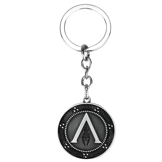 Ancient Greek Spartan Shield Keychain