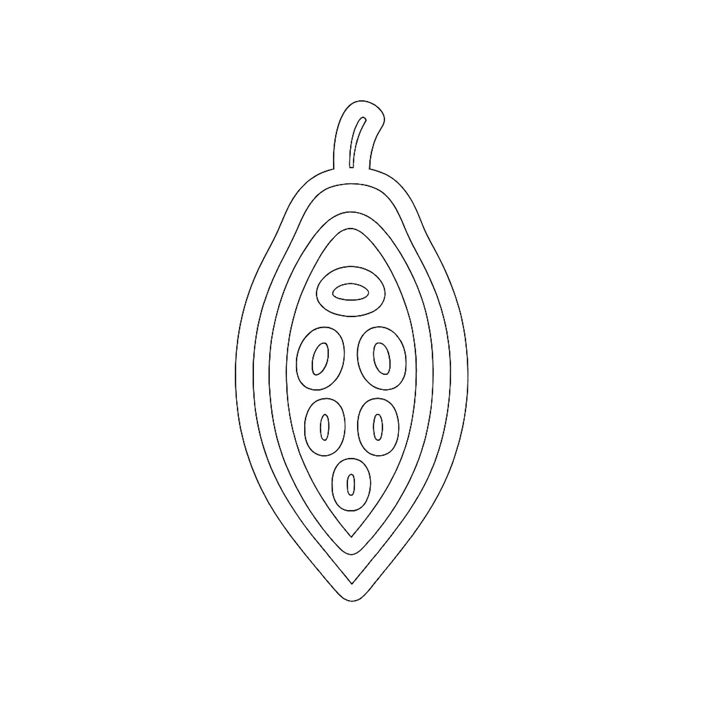 Outline of cinnamon sticks and a star anise on a black background.