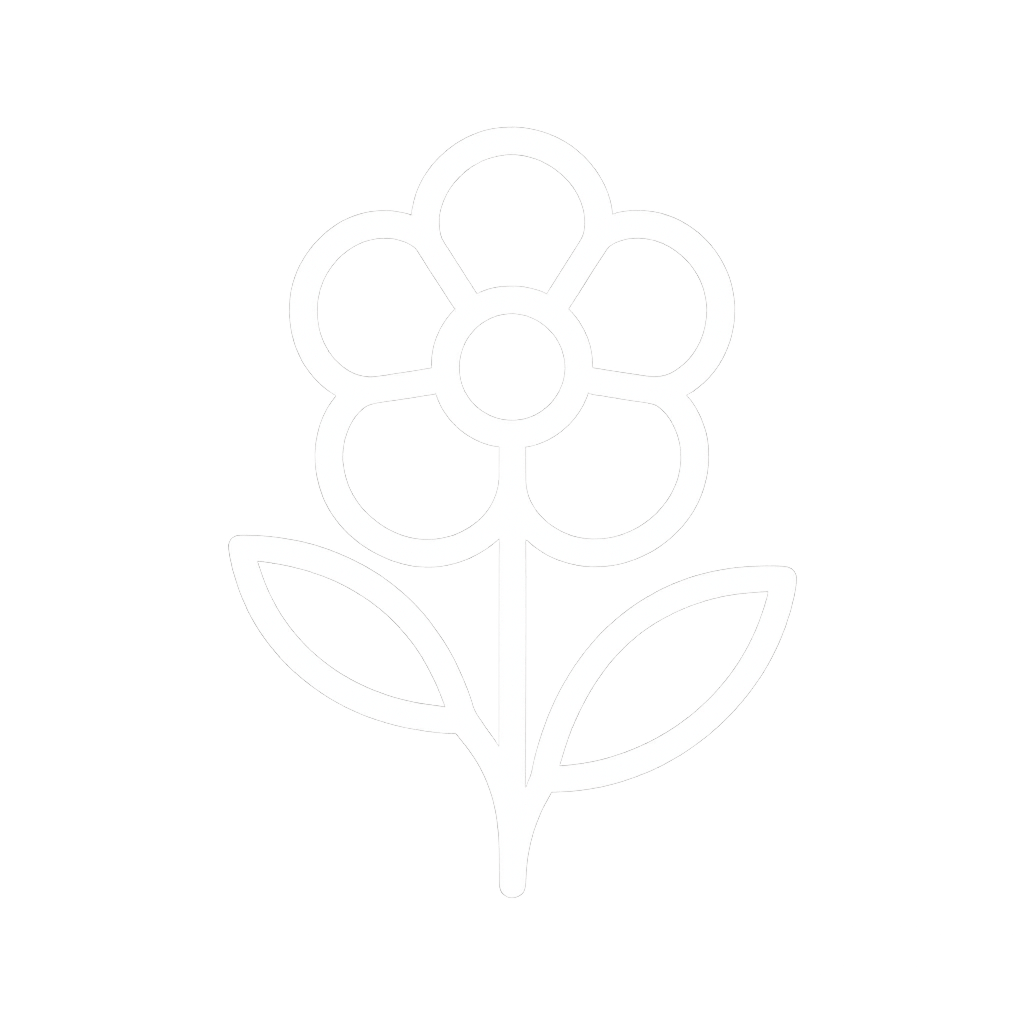 Simple line drawing of a plant sprouting from the ground.