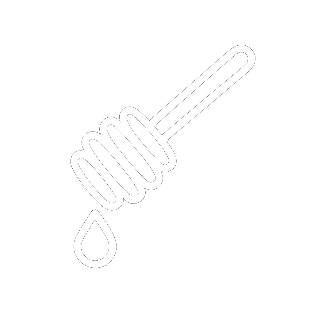 Outline of cinnamon sticks and a star anise on a black background.