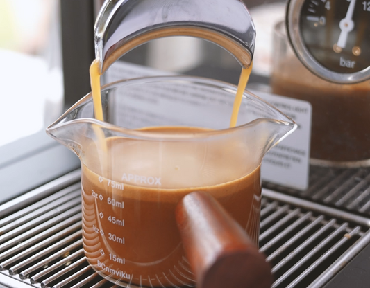 Creamy espresso extracted Spartan Coffee