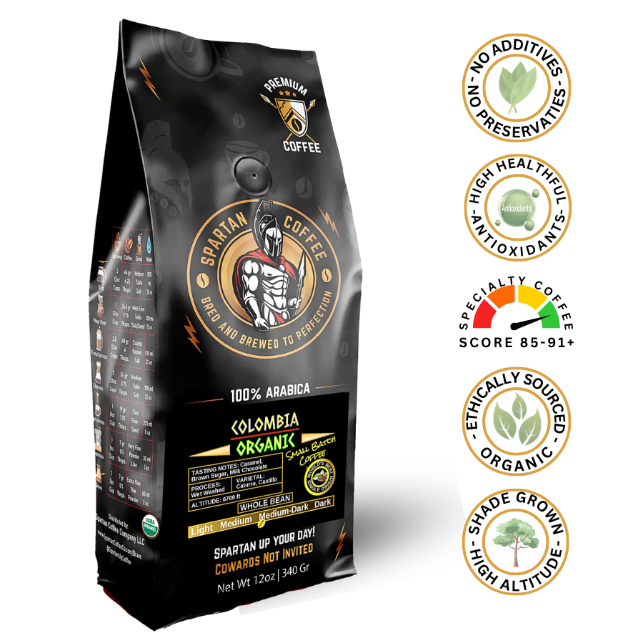 Colombian - Organic Coffee - Medium Roast Beans