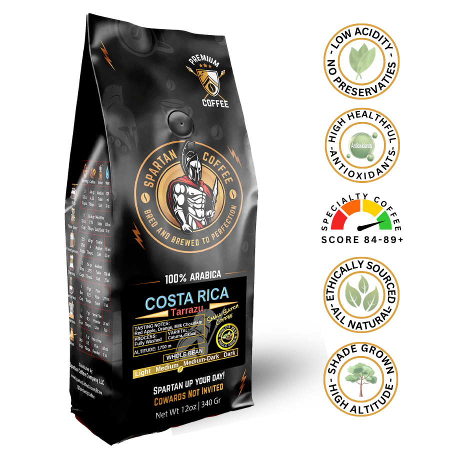 Costa Rica single origin Coffee 100% Arabica Medium Roast Boston, MA