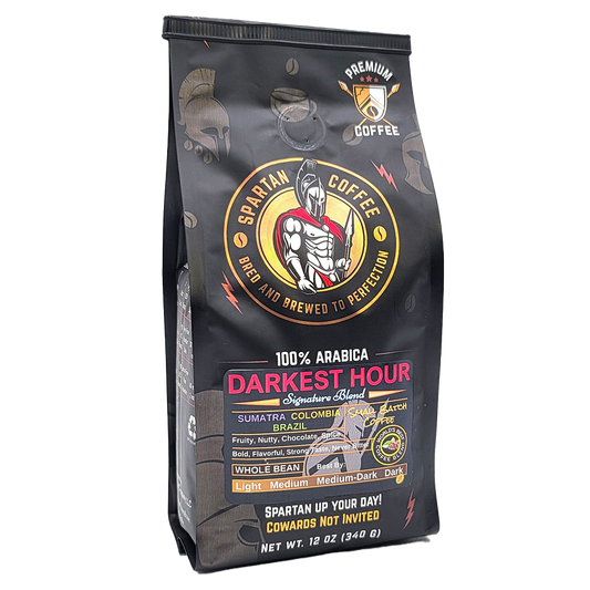 Spartan Coffee Signature Coffee Darkest Hour Coffee 100% Arabica Dark Roast Boston, MA