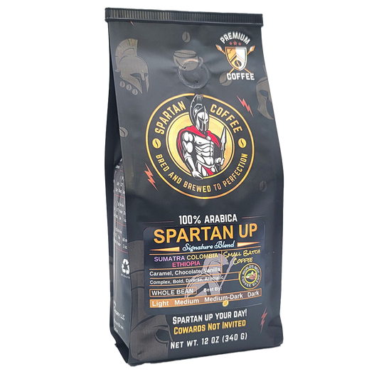 Spartan Coffee Signature Blend Spartan Up Coffee 100% Arabica Medium Roast Boston, MA