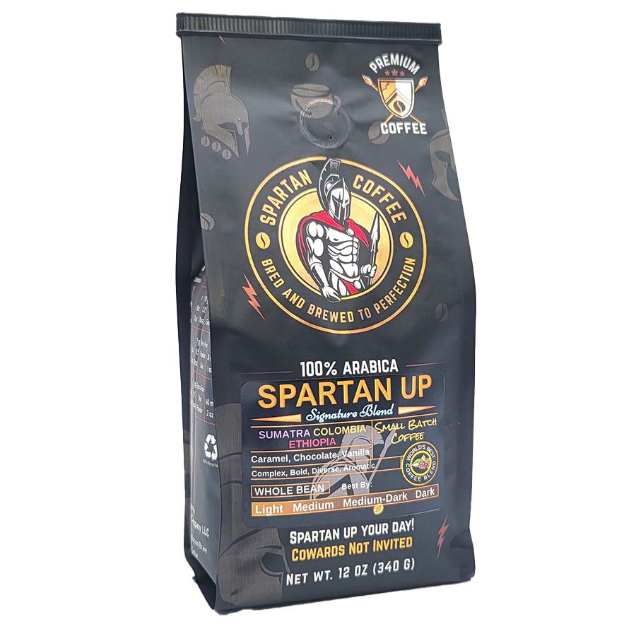 Spartan Coffee Signature Blend Spartan Up Coffee 100% Arabica Medium Roast Boston, MA