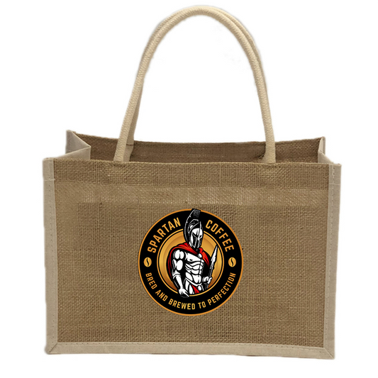 Burlap Premium Tote Bag, Waterproof Grocery Shopping Bag, Gift Bag