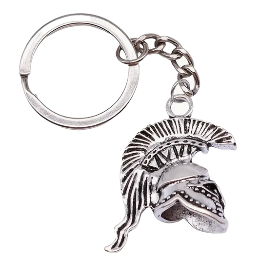 Ancient Greek Spartan Helmet Keychain